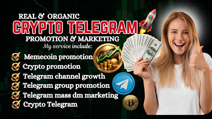 do crypto telegram promotion, crypto telegram marketing and telegram subscribers