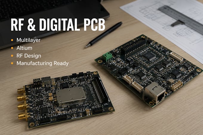 design multilayer rf and digital pcb in altium designer
