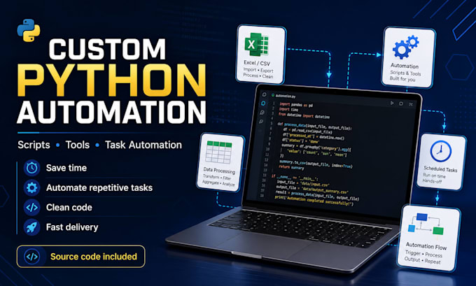 create a custom python automation script or tool