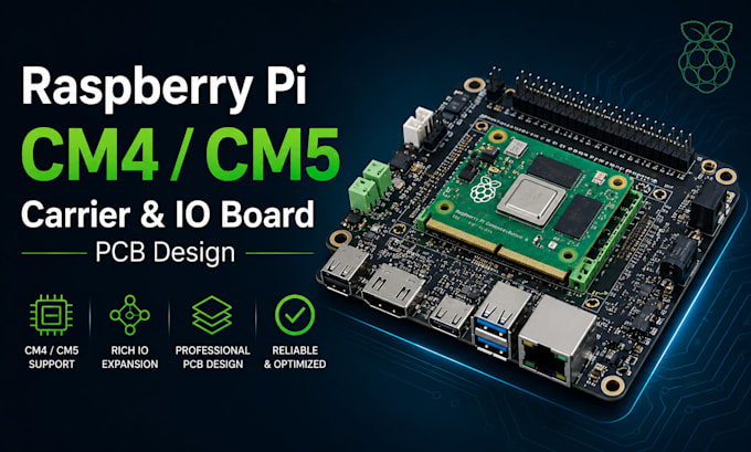 design pcb schematic raspberry pi compute module cm4 cm5 carrier board io board