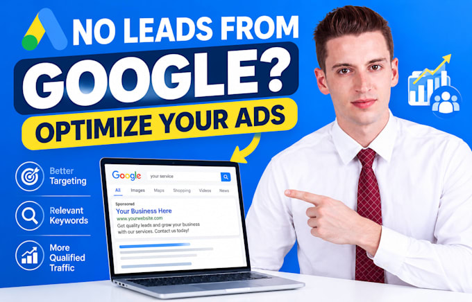 set up, manage and optimize your google ads PPC campaign