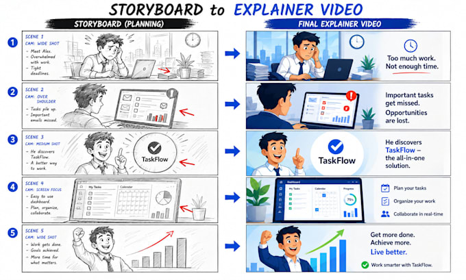 storyboard your business explainer video professionally