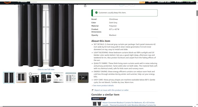 we will write amazon description