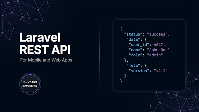 build a laravel rest API for your mobile or web app