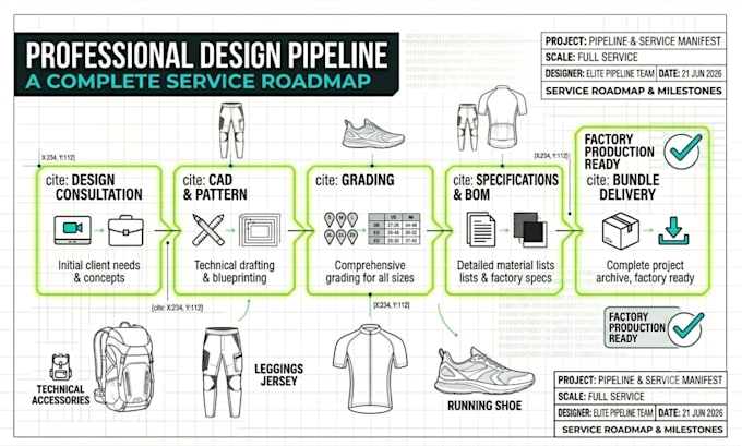 create fashion tech pack and clothing tech pack for manufacturing