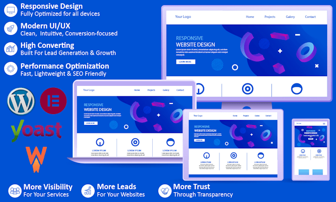 design premium wordpress website, develop custom wordpress website