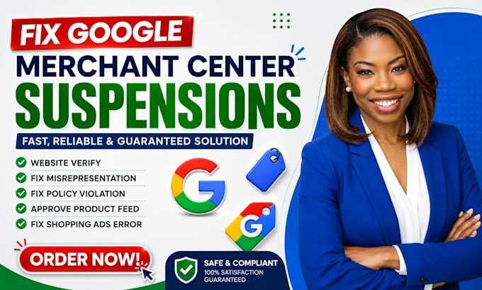 fix shopify google merchant center misrepresentation and suspension