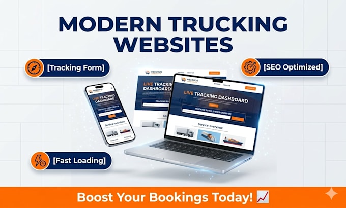design a responsive logistics website, freight, and cargo website