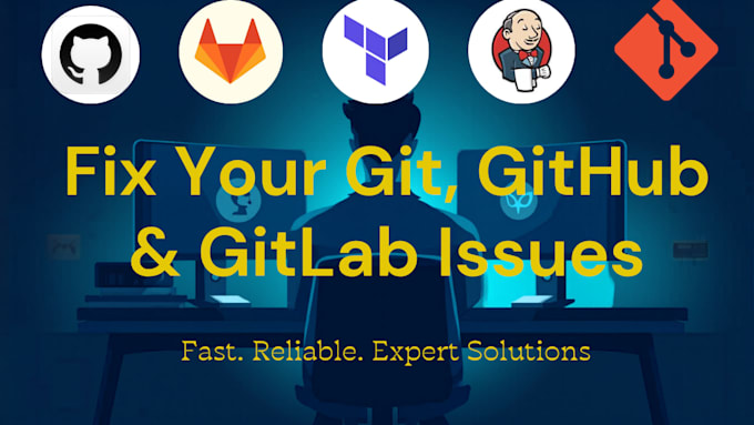 fix git,github and gitlab issues version control,merge error