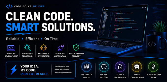 create clean and efficient code for your project