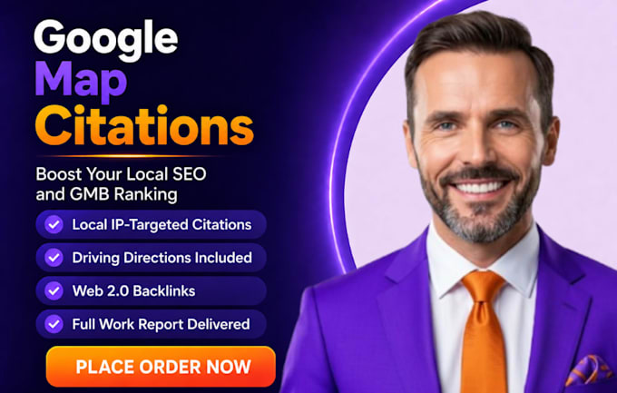 create google map citations for local SEO, gmb ranking and 3 map pack