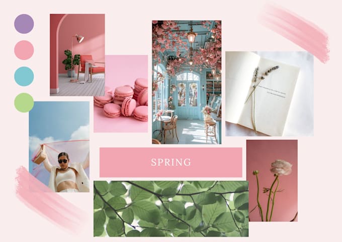 create aesthetic moodboards for interior design projects