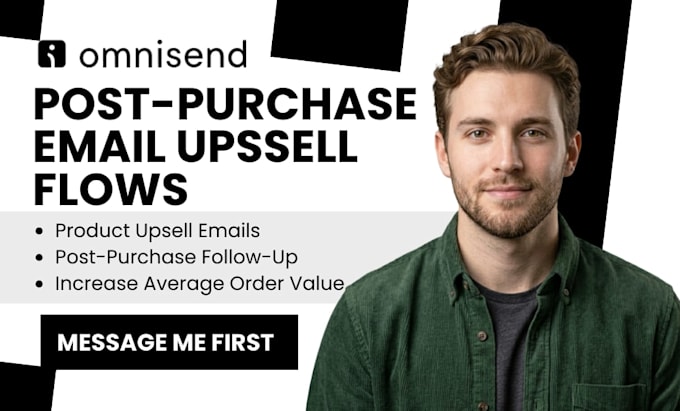 setup omnisend post purchase email upsell flows