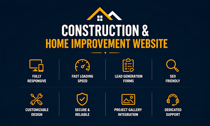 build a modern construction and home improvement website