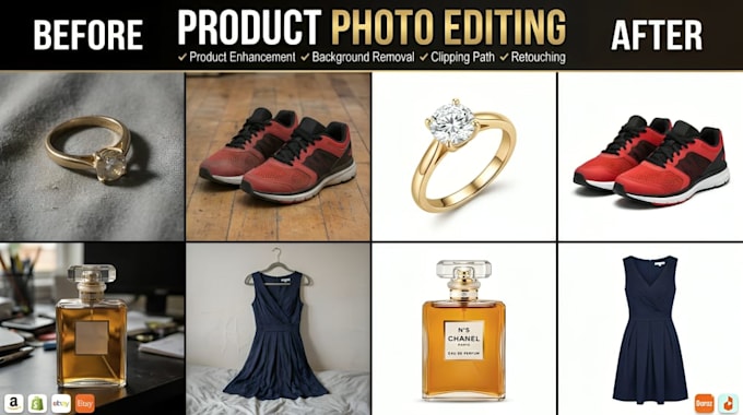 do product enhancement, clipping path and background removal