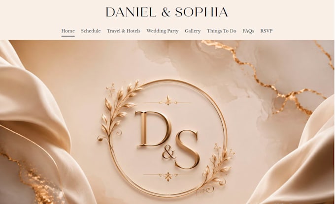 design a custom wedding invitation website