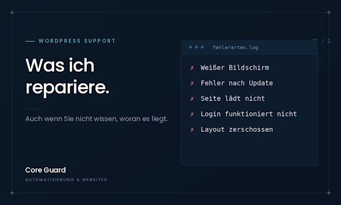 fix your wordpress error and bring your website back online