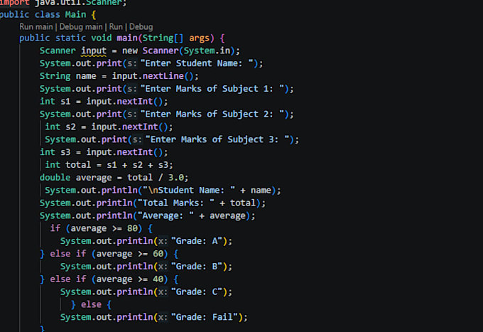 create java console applications and programming projects