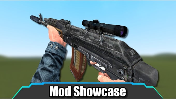 create custom gmod player model and weapon for garrys mod with addons and props