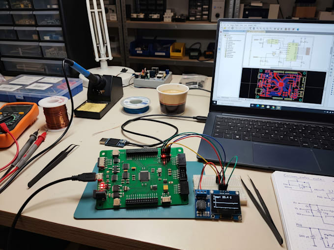 create pcb design and electronics prototype