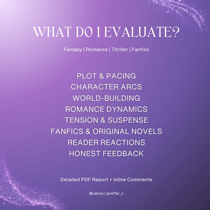 be your beta reader for fantasy, romance and thriller