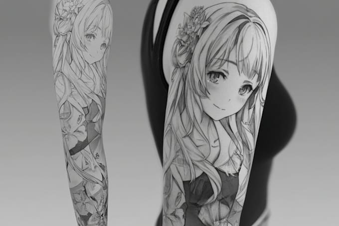 do sleeve tattoo design, realistic tattoo design