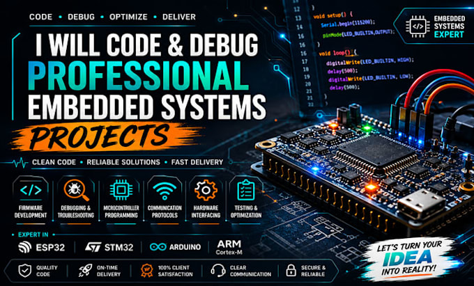code and debug professional embedded systems projects