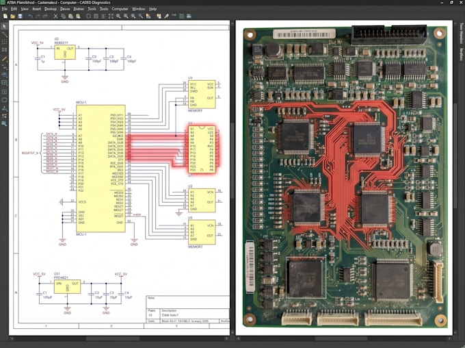 reverse engineer pcb and create schematics