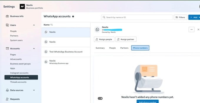 fix meta business verification suite whatsapp cloud API setup whatsapp chatbot
