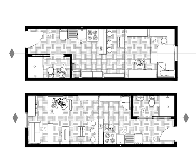 create professional architecture presentation drawings and diagrams