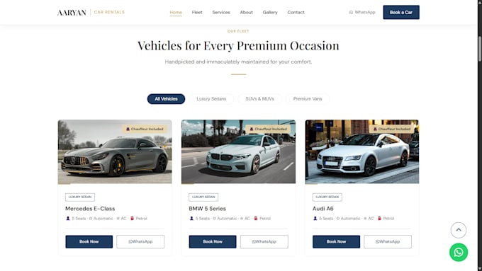 landing page and business website
