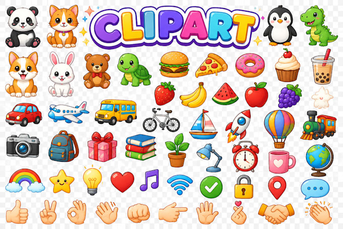 create custom clipart pngs with transparent background