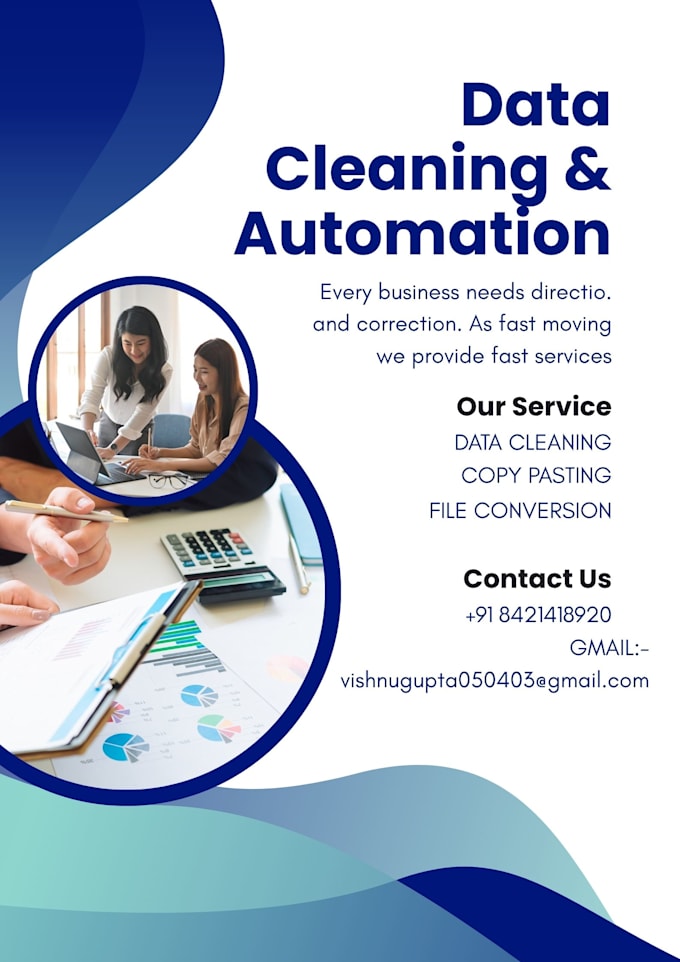 do professional data entry, excel data cleaning and dashboard for your bussiness