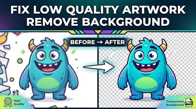 professionally clean up and prepare your dtf artwork