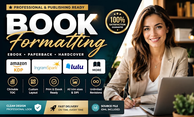 do ebook formatting amazon KDP paperback kindle lulu ingramspark formatting