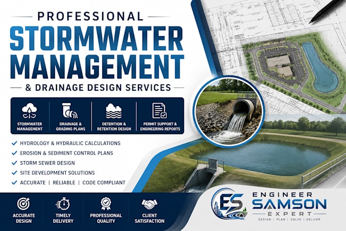 design professional stormwater management and drainage plans