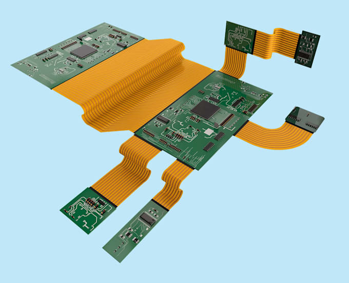 do wearable hybrid pcb schematic layout,rigid pcb, flexible rigid circuit design