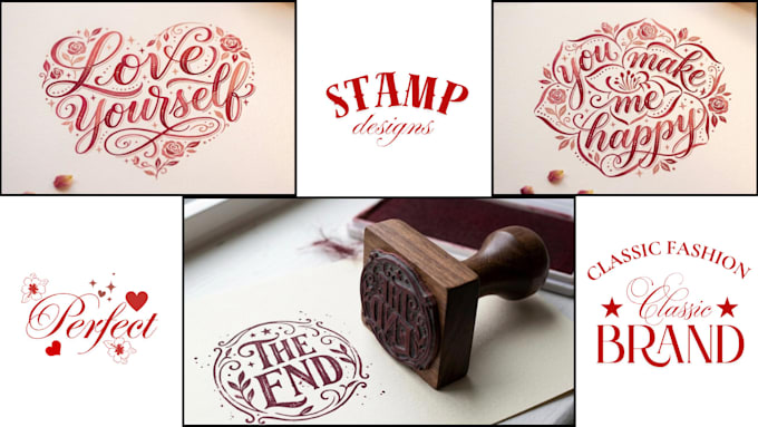do modern typography and professional stamp
