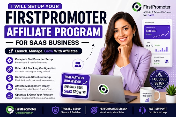 setup your firstpromoter affiliate program for saas business
