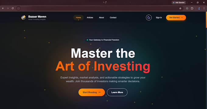 build a modern nextjs blog website with multi role admin cms, SEO optimization