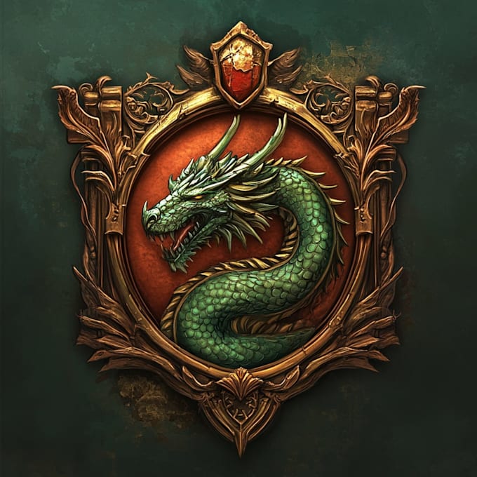 unique and detailed fantasy logo