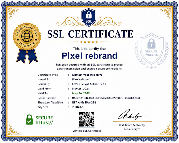 secure your website with SSL certificate installation ,https setup