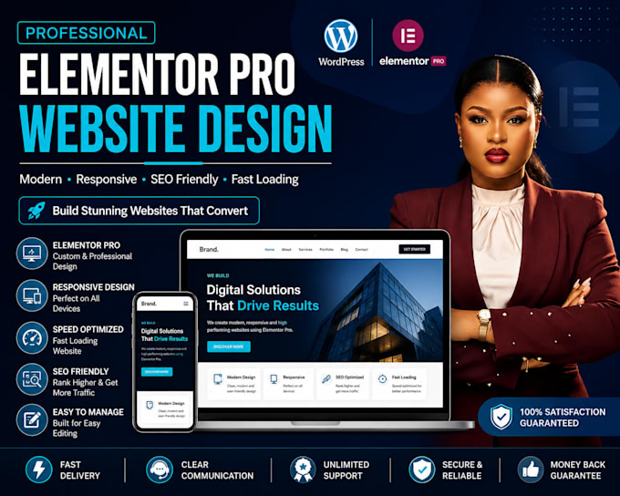 redesign elementor pro, edit, customize elementor pro, landing page element pro