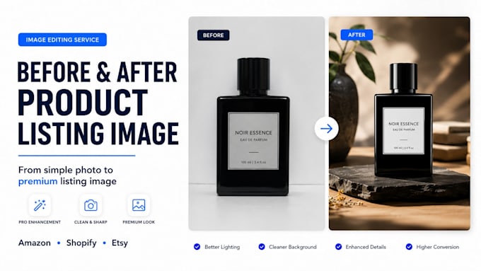 create product listing images