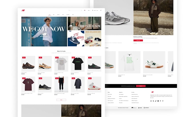design a modern figma landing page or website UI UX