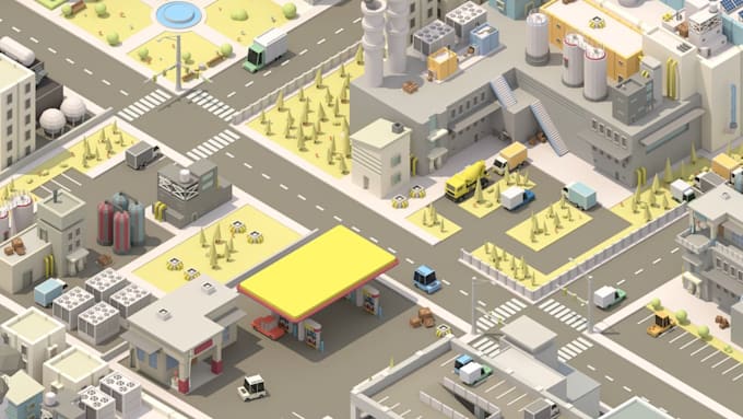 design 2d isometric illustration, 2d vector and 2d map and level for your game