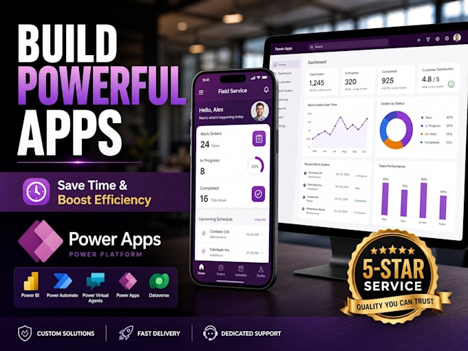 build custom microsoft power apps and sharepoint solutions