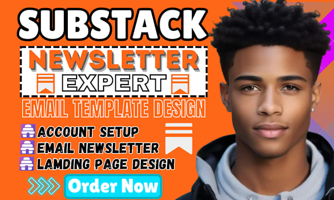 do substack account setup, newsletter design and branding, email template