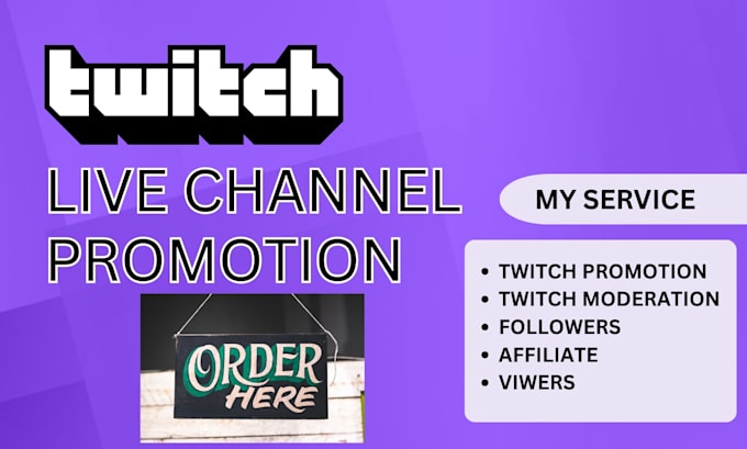 twitch channel promotion for affiliate