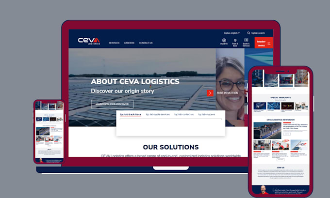 design SEO freight broker website trucking dispatch website